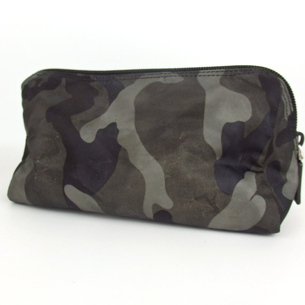 Authentic Prada Camouflage Pattern Pouch Nylon/Le… - image 2
